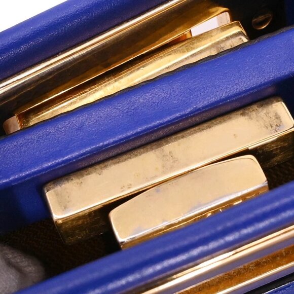 Fendi Blue Leather Peekaboo Fit 2way Handbag - Picture 9 of 15